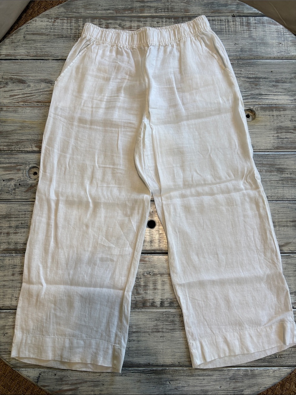 Tahari 100% lightweight linen pants, size L